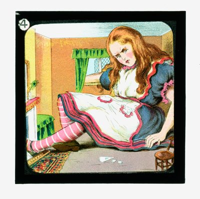 Alice i Underlandet, färgade lyktabilder av John Tenniel