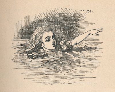 Alice i ett hav av tårar, 1889 av John Tenniel