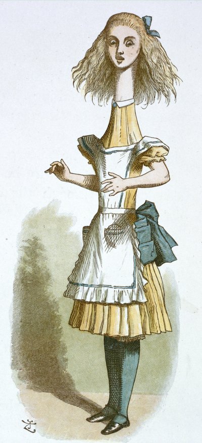 Alice med lång hals av John Tenniel