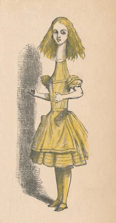 Alice med lång hals, 1889 av John Tenniel