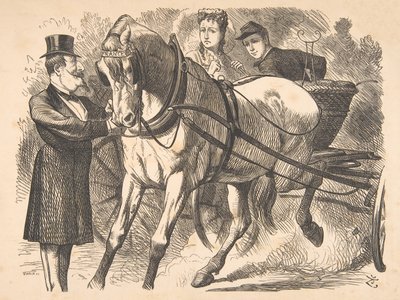 Easing the Curb Punch, 24 juli 1869, 1869. av John Tenniel