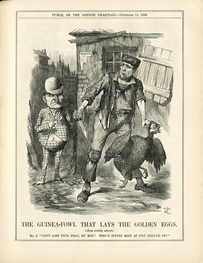 Illustration av John Tenniel (1820-1914) i Punch av John Tenniel