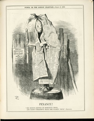 Illustration av John Tenniel (1820-1914) i Punch av John Tenniel