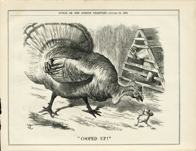 Illustration av John Tenniel (1820-1914) i Punch av John Tenniel