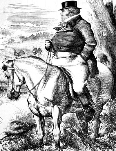 John Bull tittar på höstens manövrar av John Tenniel