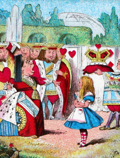 Av med hennes huvud! Alice och hennes röda drottning, c1910 av John Tenniel