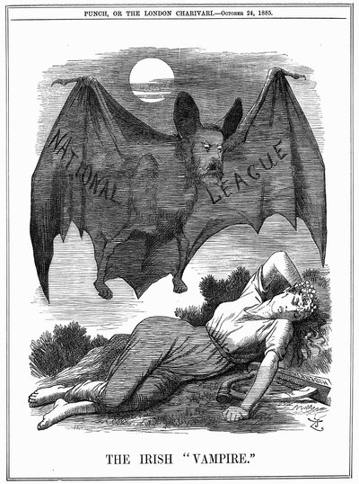 Den irländska vampyren, 1885 av John Tenniel