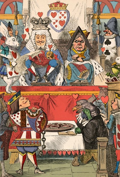 Hjärtadrottningen i hovet, 1889 av John Tenniel