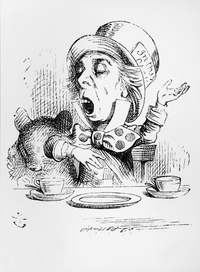 The Mad Hatter, illustration från "Alice