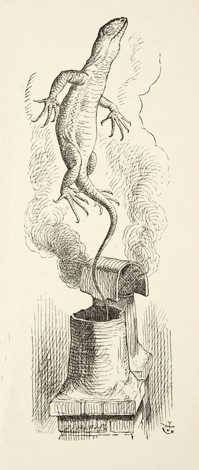 There Goes Bill!, from Alices Adventures in Wonderland by Lewis Carroll (1832 - 98), pub. 1891  av John Tenniel