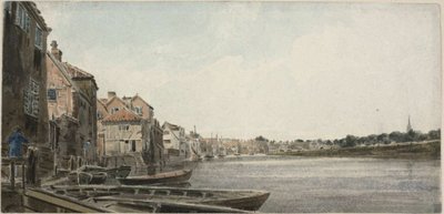 Utsikt över Wensum på King Street, taget från Foundary Bridge av John Thirtle