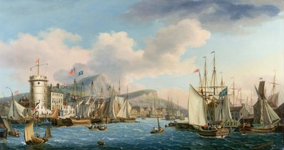 Leith Harbour, 1825 av John Thomas Serres