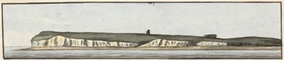 The North Foreland (en av tre ritningar på ett fäste) av John Thomas Serres
