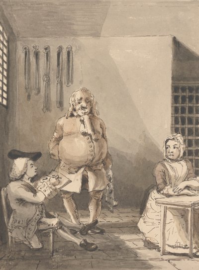Hogarth Teckning Sarah Malcolm av John Thomas Smith