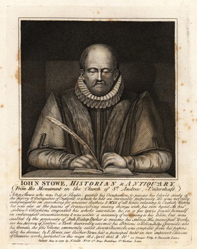 John Stowe, historiker och antikvarie av John Thomas Smith