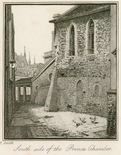 Södra sidan av Princes Chamber, Westminster av John Thomas Smith