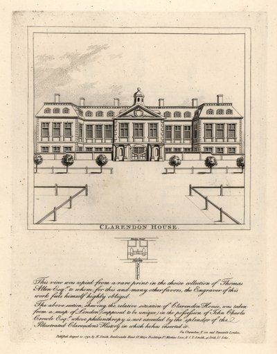 Utsikt över Clarendon House från St James