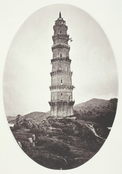 En pagod nära Chao-Chowfu, ca. 1868. av John Thomson