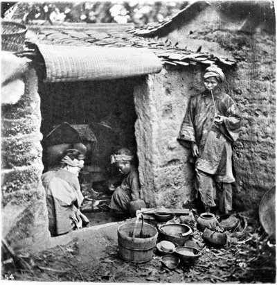Kina, en enkel familj, ca 1870 (foto) av John Thomson
