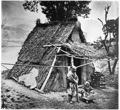 Mountain Hut, provinsen Huzeh, ca 1867-72 av John Thomson