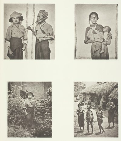 Pepohoan Women, Mode of Carrying Child, Dräkt för Baksa Women, Lakoli, ca. 1868. av John Thomson