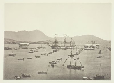 Hamnen, Hong-Kong, ca. 1868. av John Thomson