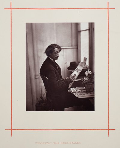 Biljetter till korthandlaren, 1877. av John Thomson