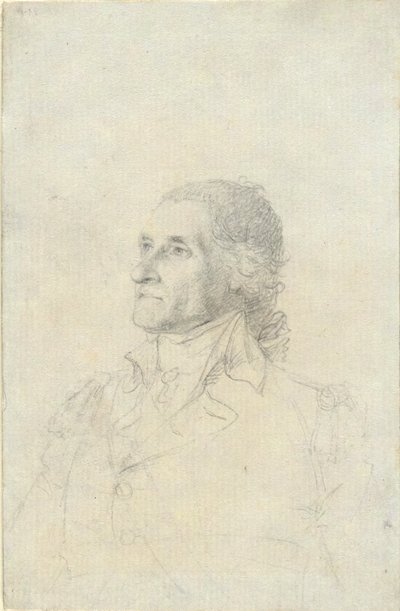 (Oidentifierad man - möjligen Washington?) av John Trumbull