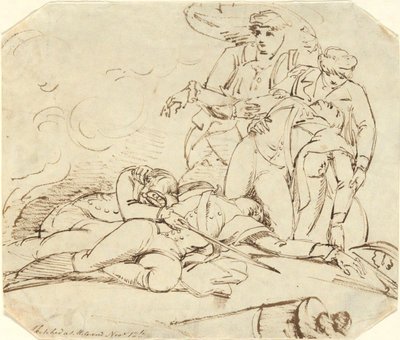 General Montgomerys död i attacken mot Quebec, 31 december 1775 av John Trumbull