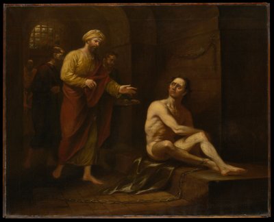 "Jag satt i fängelse och ni kom till mig" (Matteus 25:36) av John Trumbull
