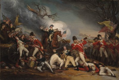 General Mercers död i slaget vid Princeton den 3 januari 1777 av John Trumbull