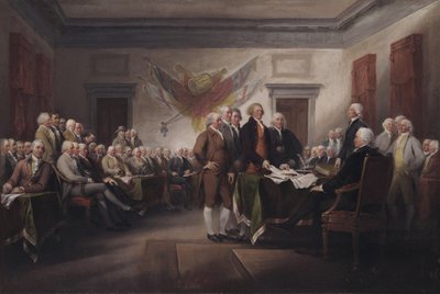 Självständighetsförklaringen, 4 juli av John Trumbull