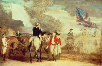The Surrender of Cornwallis i Yorktown, 1787 av John Trumbull