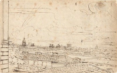Utsikt över Paris av John Trumbull