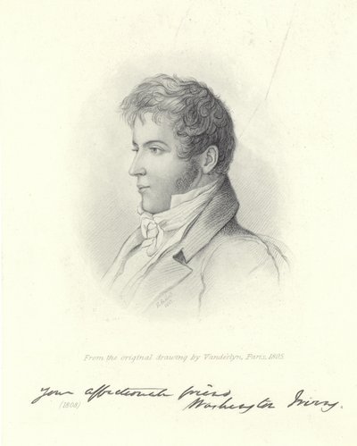 Porträtt av Washington Irving av John Vanderlyn