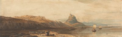 Slott på Holy Island av John Varley