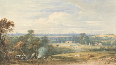 London från sydväst av John Varley