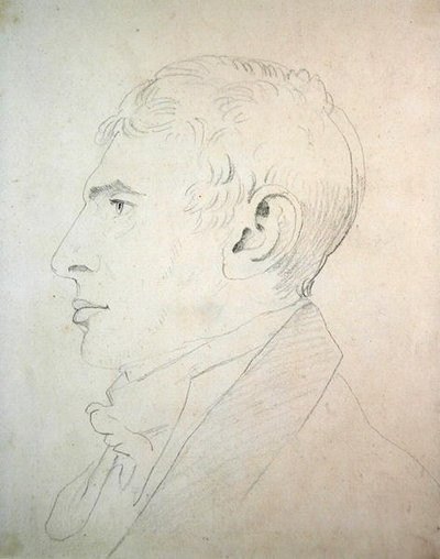 Porträtt av Wilson Lowry (penna på papper) (se även 266301) av John Varley