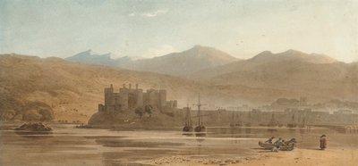 Utsikt över Conwy Castle, norra Wales av John Varley