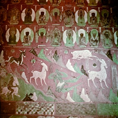 Dunhuang Caves, Kina, Foto 1231/6 (79) (foto) av John Vincent