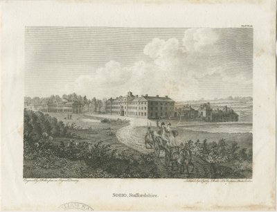 Soho Manufactory: stålgravyr, nd [c 1798] av John Walker