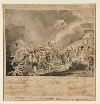 Studie för A Miniature of the World på 1800-talet av John Warner Barber