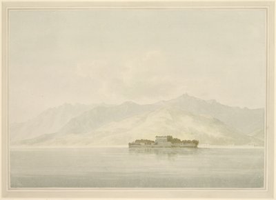 Isola Madre, Lago Maggiore, ca 1781 (wc över grafit på lagt papper) av John Warwick Smith