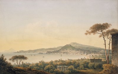Neapel från Sir William Hamiltons villa, 1780-1782 av John Warwick Smith