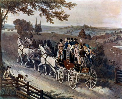 Scencoach, 1822, c1920 av John Watson