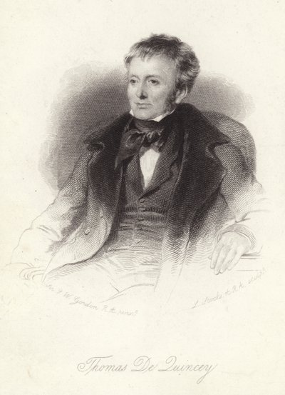 Thomas de Quincey, engelsk författare av John Watson Gordon