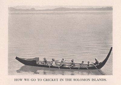 Hur vi går till cricket på Salomonöarna, 1912. av John Watt Beattie