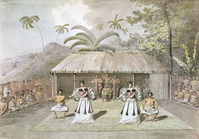 Dans på Tahiti av John Webber