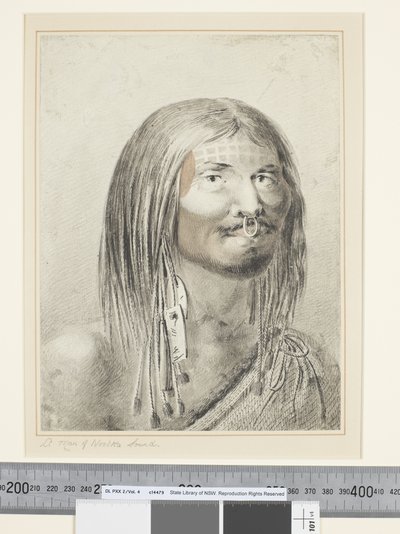 F.21 A Man of Nootka Sound, ca 1773-84 (akvarell) av John Webber
