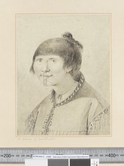 F.29 A Woman of Oonalashka, c.1773-84 (akvarell) av John Webber